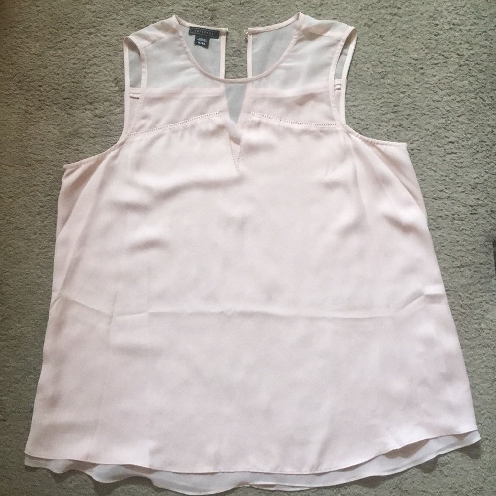 Sleeveless Light Pink Blouse